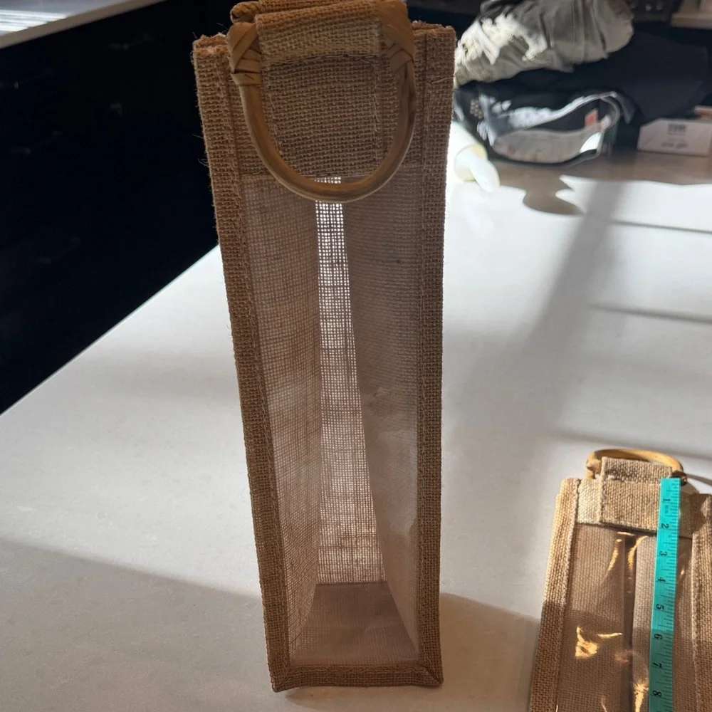 Chic Tan Gift Wrap Holders wine bag